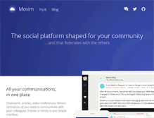 Tablet Screenshot of movim.eu
